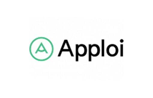 Green circle with "A" next to the word "Apploi" in black text on a white background.