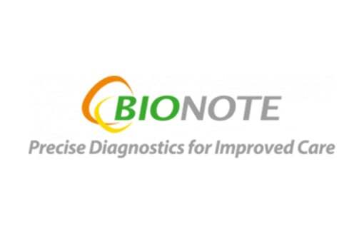 Bionote logo with the tagline "Precise Diagnostics for Improved Care" in gray text.