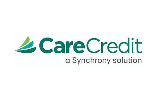CareCredit logo with the text "a Synchrony solution" beneath.