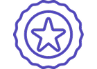 PSIvet 12th Annual Business Symposium Icon for CE credits with center star in a badge